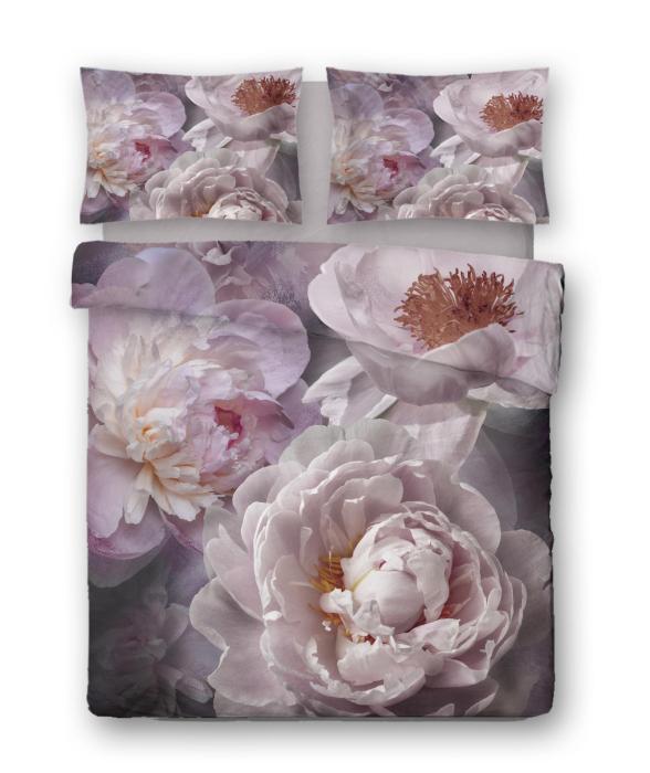 Povlečení bavlněný satén sleepwell PIVOŇKA - 70x90 cm + 140x200 cm