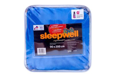 Prostěradlo mikroflanel SLEEP WELL® - 90x200 cm - královsky modrá