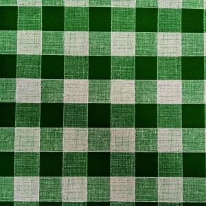 UBRUSOVINA PVC s textilním podkladem/PVC ubrus - vzor kostka zelená