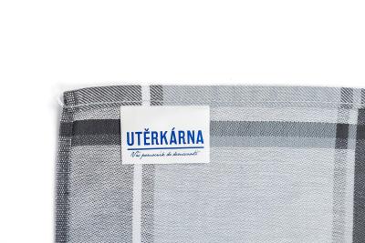 Utěrky žakárové extra savé 50x70cm 3ks - mlýnek, šedý