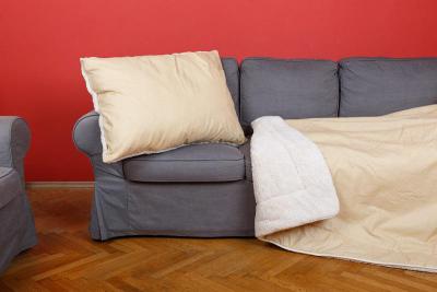 Beránková souprava - Puntíček přírodní (deka+povláček)